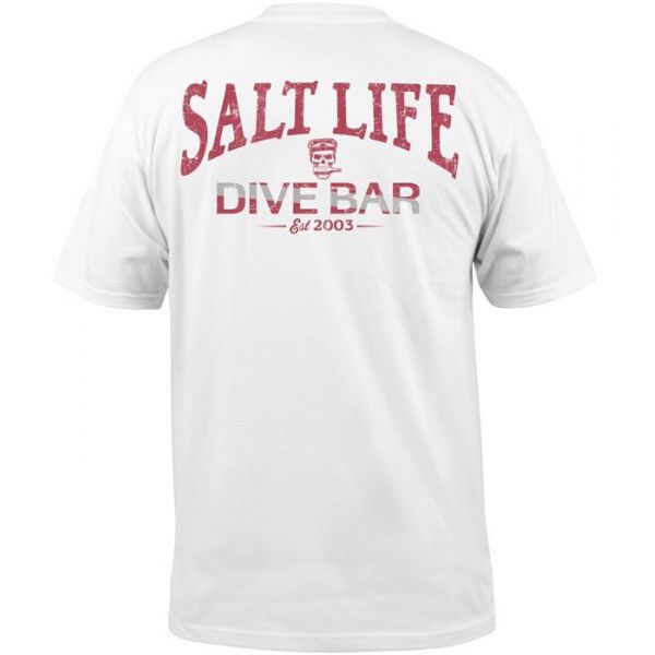 Salt Life Dive Bar Short Sleeve T-Shirt - White - 2XL