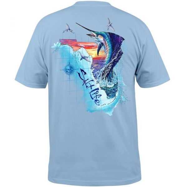 Salt Life Florida Sails Short Sleeve T-Shirt L