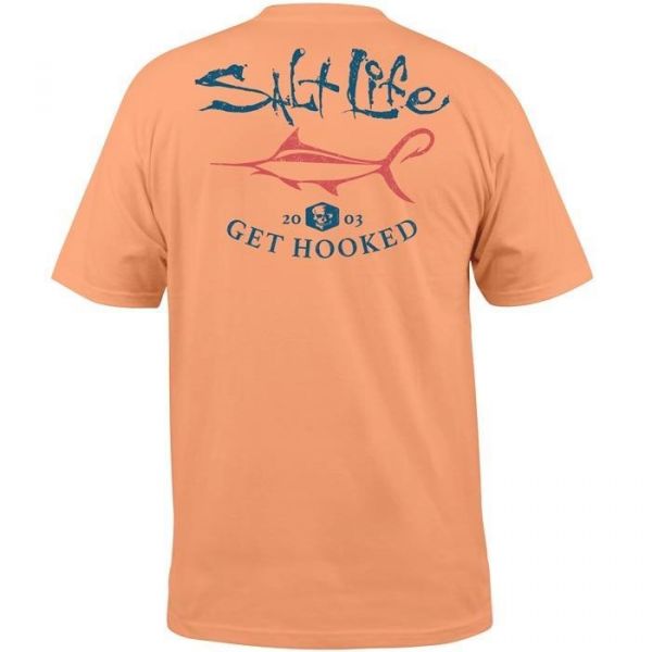 Salt Life Get Hooked Marlin Short Sleeve T-Shirt - 2XL