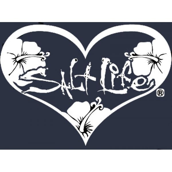 Salt Life SA482 White Heart Decal