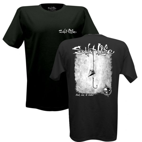 Salt Life Mens Hook Line and Sinker S/S Pocket Tees