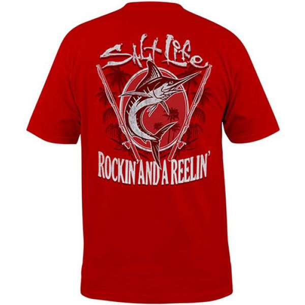 Salt Life Rockin and Reelin SS Pocket Tees