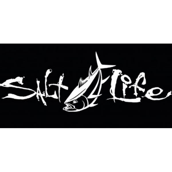 Salt Life Signature Tuna Decal - White