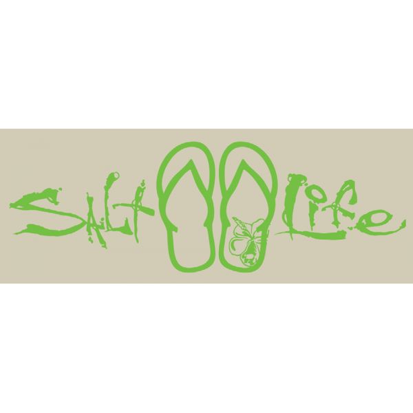 Salt Life Signature Sandal Decal - Lime