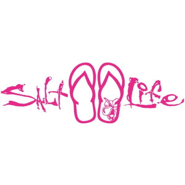 Salt Life Signature Sandal Decal - Pink