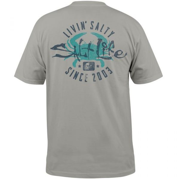 Salt Life Salty Crab Short Sleeve T-Shirt - Stone 2XL