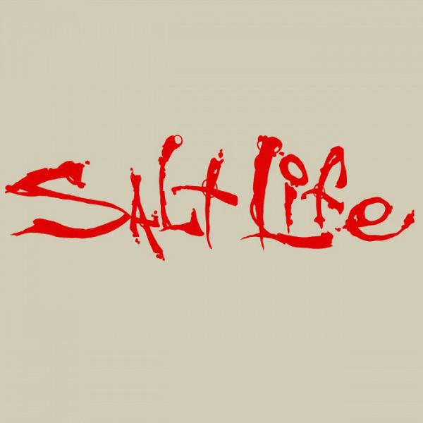 Salt Life Signature Decal - Red - Medium