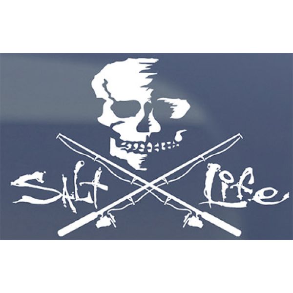 Salt Life SAD934 Large Skull and Poles Decal