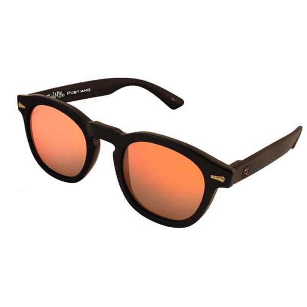 Salt Life Positano Sunglasses - Gloss Black/Copper - Orange