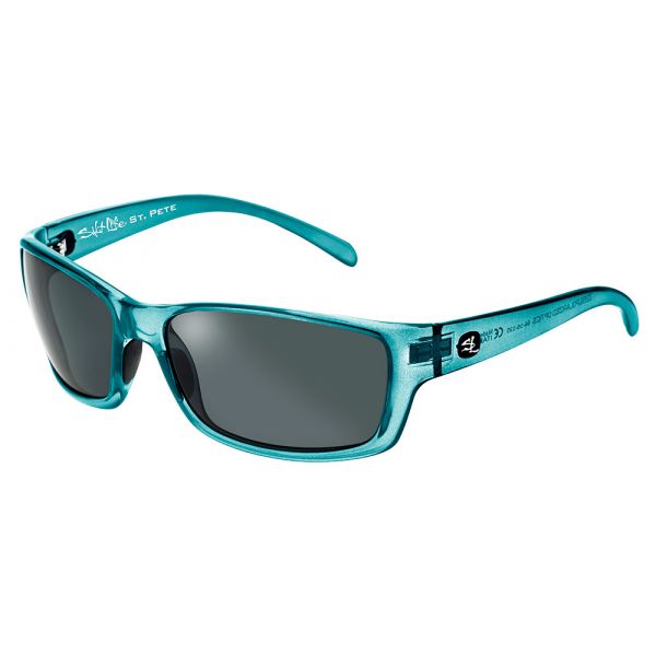 Salt Life St. Pete Sunglasses - Aquamarine/Smoke Silver Flash