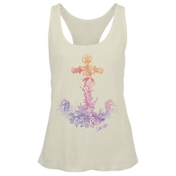 Salt Life Anchored to the Sea Womens Racerback Tank