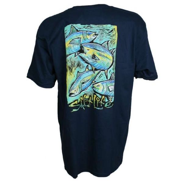 Salt Life SLM10005 Bold Tuna Men's SS T-Shirt - Large