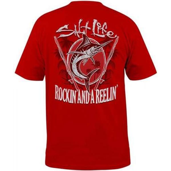 Salt Life SLM10035 Rockin and a Reelin S/S Pocket Tee - Medium