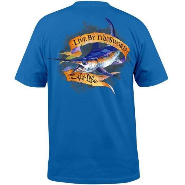 Salt Life SLM10147 Live By The Sword Short Sleeve Pocket T-Shirt