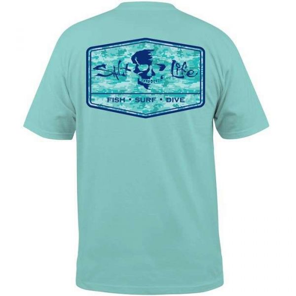 Salt Life SLM10150 At Ease Surf Short Sleeve T-Shirt - XX-Large