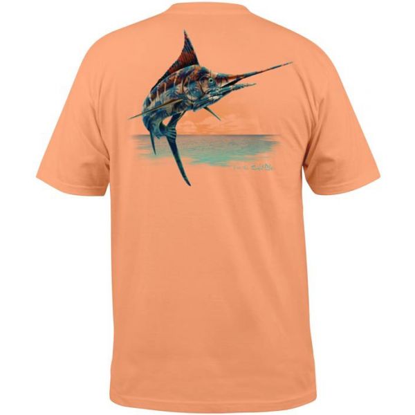 Salt Life Marlin Palms Men's S/S Tee - Grapefruit