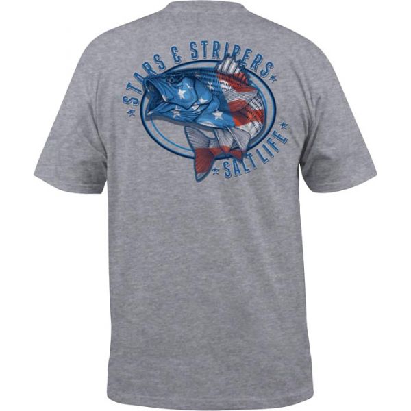 Salt Life Stars and Stripers Men's Short Sleeve Pocket Tee