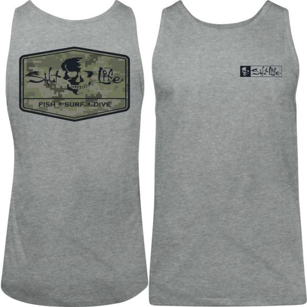 Salt Life At Ease Men's Tank Top - Athletic Heather