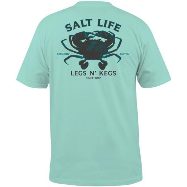 Salt Life Legs and Kegs Short Sleeve Pocket Tee - Aruba Blue