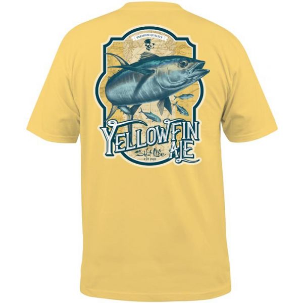 Salt Life Yellowfin Ale S/S Pocket Tee - Banana - XXL