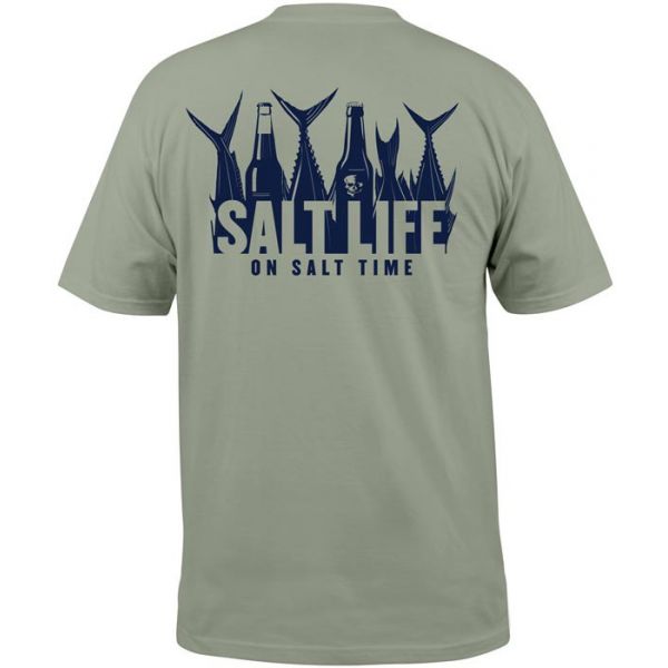 Salt Life 5 O'Clock Somewhere S/S Pocket Tee - Olive - XXL