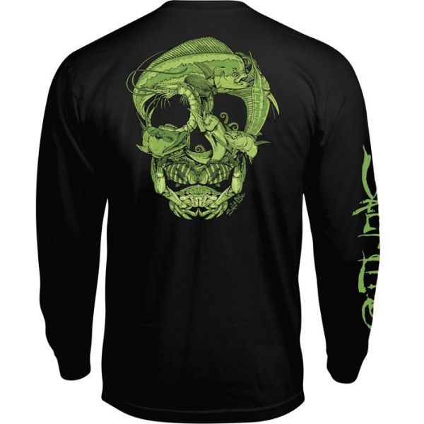 Salt Life Sea Skull Long Sleeve Pocket Tee