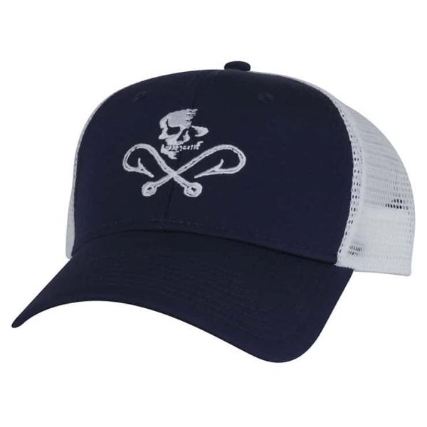 Salt Life SLM20024 Skull and Hooks Trucker Hat Navy