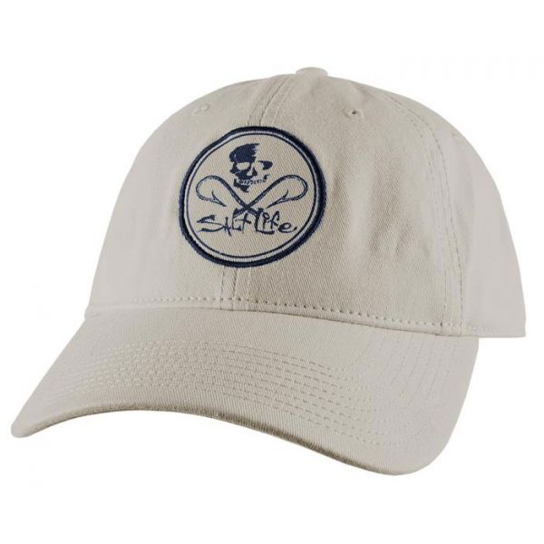 Salt Life Gaffed Twill Velcro Backstrap Hat - Stone