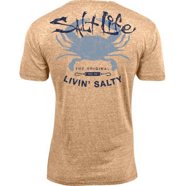 Salt Life Big Shot Crab S/S Tee - Sun Bleached - XXL