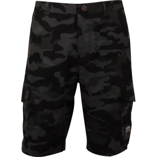 Salt Life SLM471CHARC Dark Seas SLX-QD Cargo Boardshorts - Charcoal