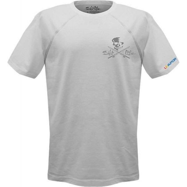 Salt Life SLM653 Men's Skull and Poles SLX SS Performance Tee  - Small