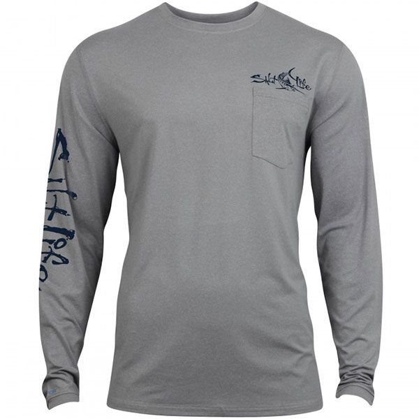 Salt Life Captain SLX Performance LS Pocket Tees