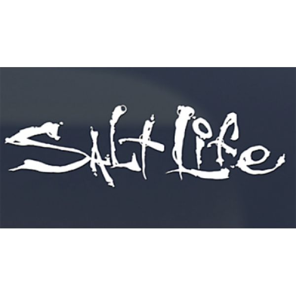 Salt Life Small White Signature Decal