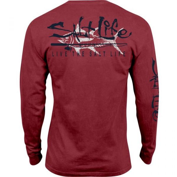 Salt Life Tuna Company Salt Wash Long Sleeve T-Shirt 2XL