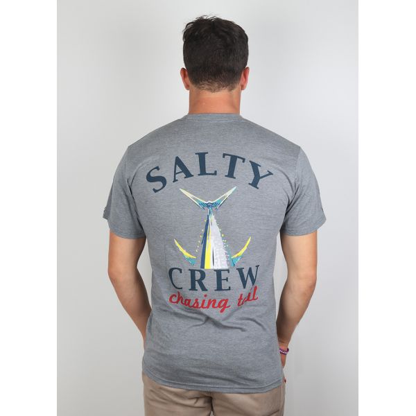 Salty Crew Chasing Tail SS T-shirt Graphite Heather - XX-Large