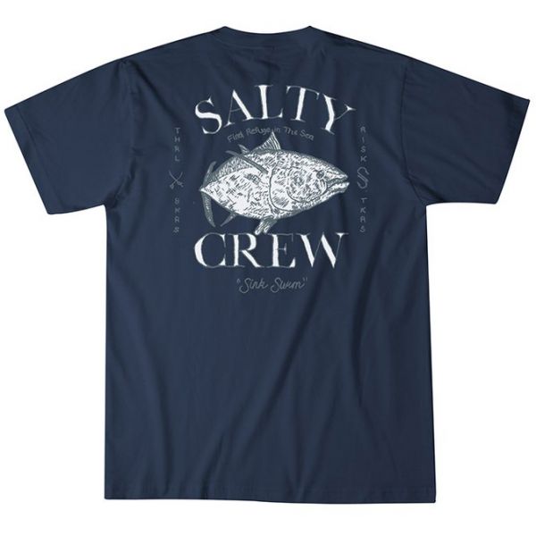 Salty Crew Butterball Short Sleeve T-Shirt - Navy - Medium