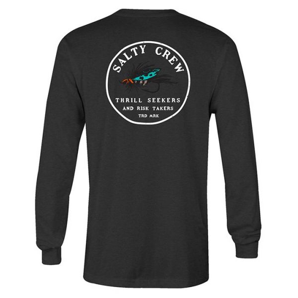 Salty Crew Henshall Long Sleeve T-Shirt - Charcoal Heather - 2X-Large