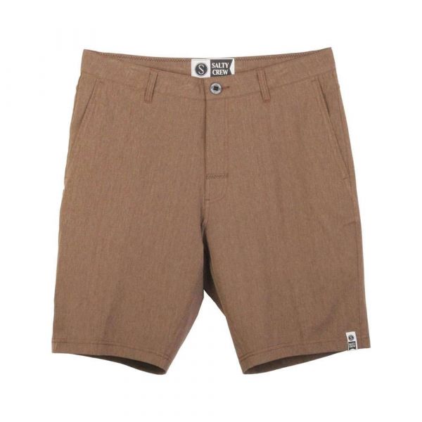 Salty Crew 216602 Crew Hybrid Short - Chocolate