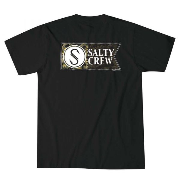 Salty Crew Aloha Alpha Short Sleeve T-Shirt Black - Large