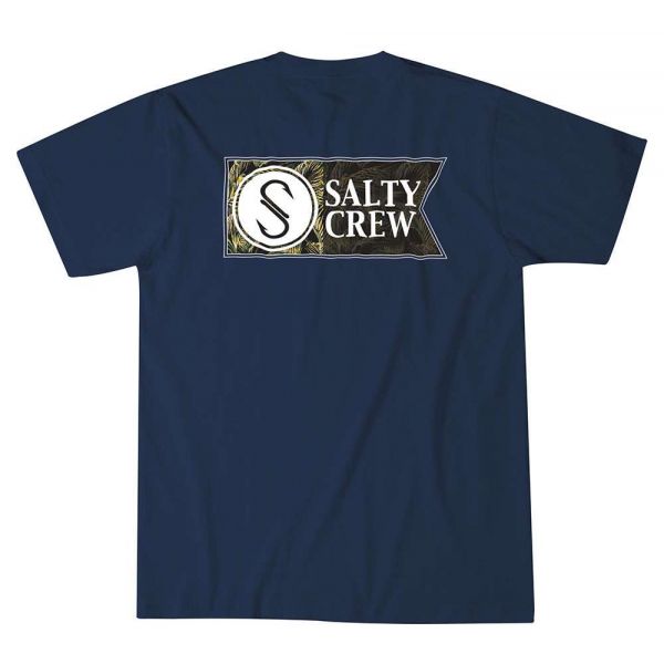 Salty Crew Aloha Alpha Short Sleeve T-Shirt Navy - Large