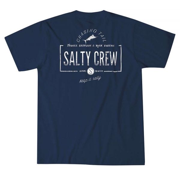 Salty Crew Seeker Short Sleeve T-Shirt Navy - Small