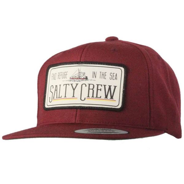 Salty Crew Trawler Hat Burgundy