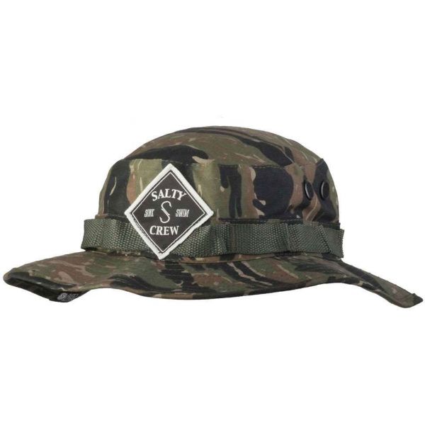 Salty Crew Tippet Patched Bucket Hat Tiger