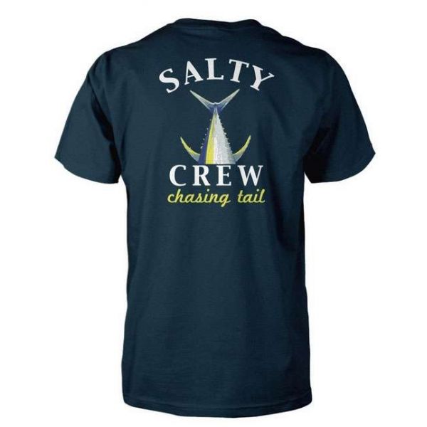 Salty Crew Chasing Tail Short Sleeve T-Shirt Navy - Small