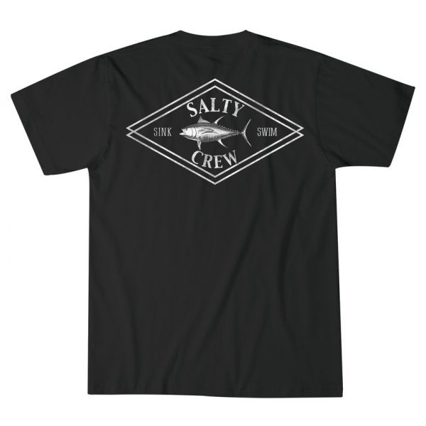 Salty Crew Ahi Diamond Short Sleeve T-Shirt - Black Large