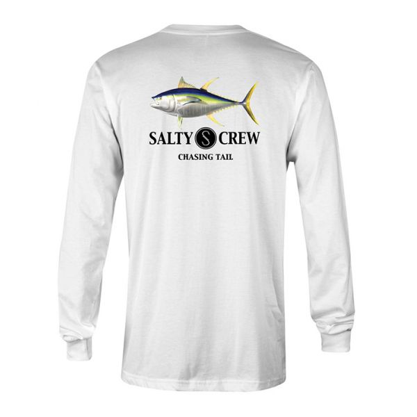 Salty Crew Ahi Long Sleeve Tech Shirt - White 3XL