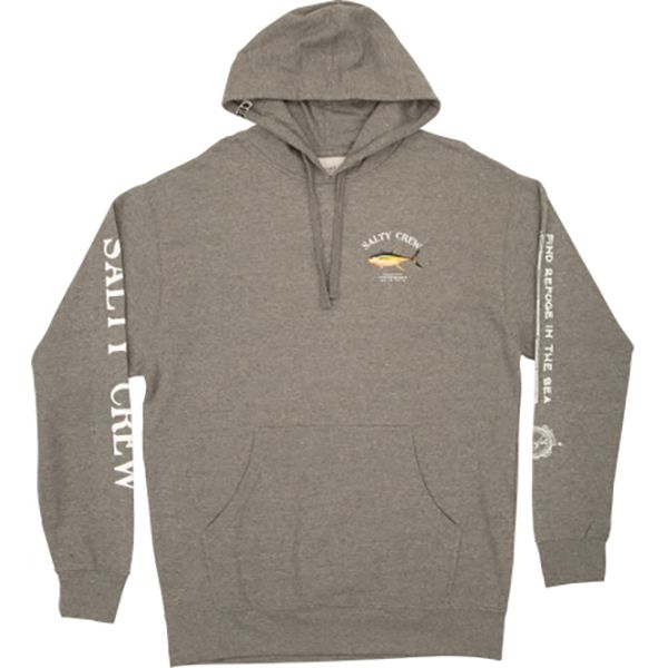 Salty Crew Ahi Mount Fleece Hoodie - Gunmetal Heather - 2XL