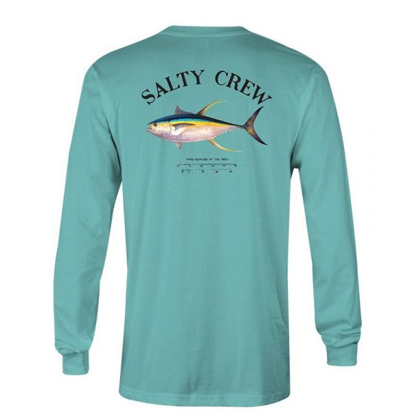 Salty Crew Ahi Mount Long Sleeve T-Shirt - Seafoam - 2XL