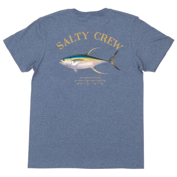 Salty Crew Ahi Mount Short Sleeve T-Shirt - Navy Heather - Large