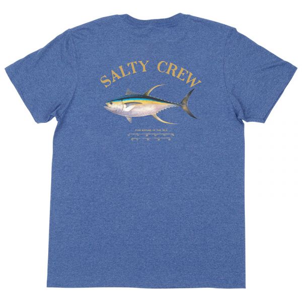 Salty Crew Ahi Mount Short Sleeve T-Shirt - Blue Heather - 3XL